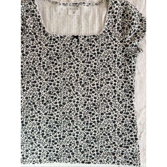 Abercrombie kids girls square neck tee size 11/12 - Picture 3 of 5